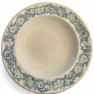 LOT Antique Royal Worcester Cream and‎ Blue Soup Bowl Set of 4